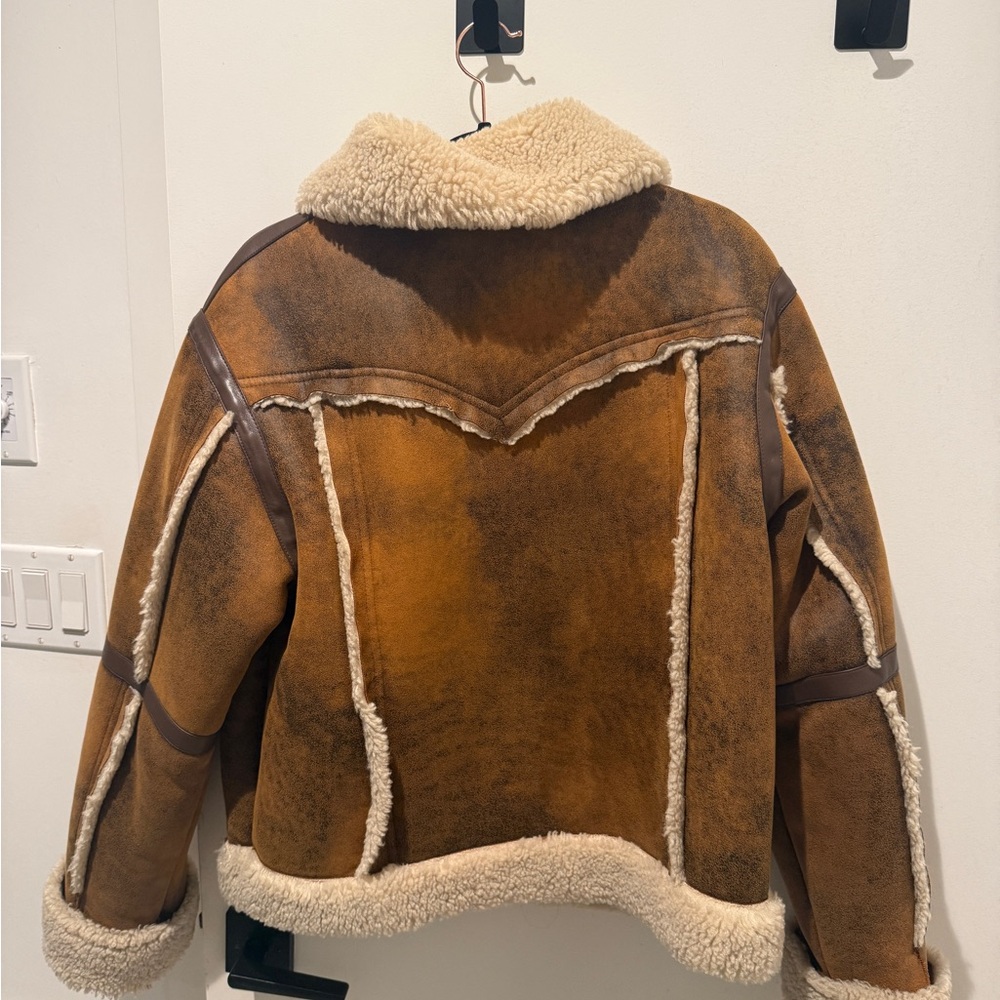 Stand Studio Brown Shearling Jacket - image 2